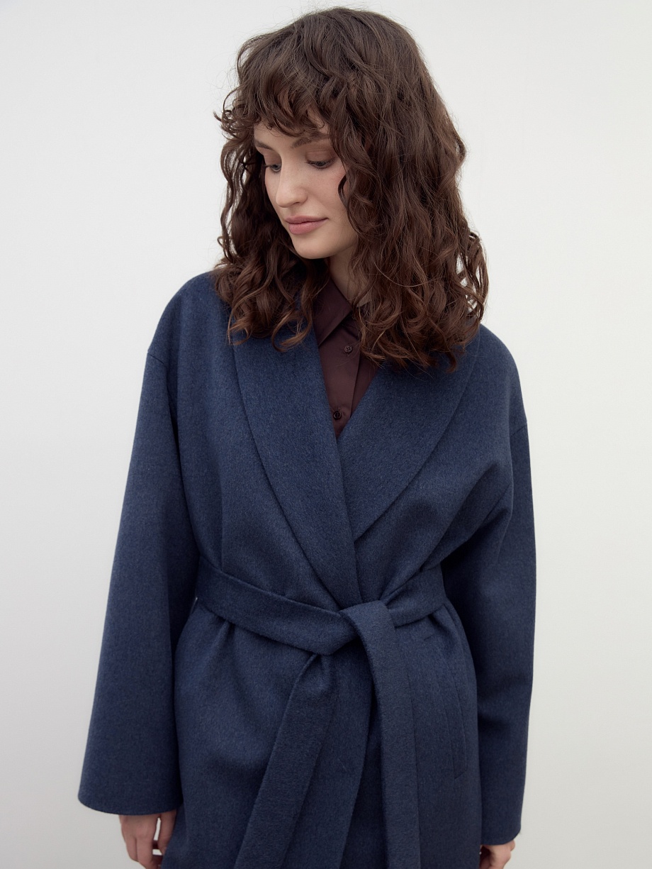 Шерстяное пальто с мембраной