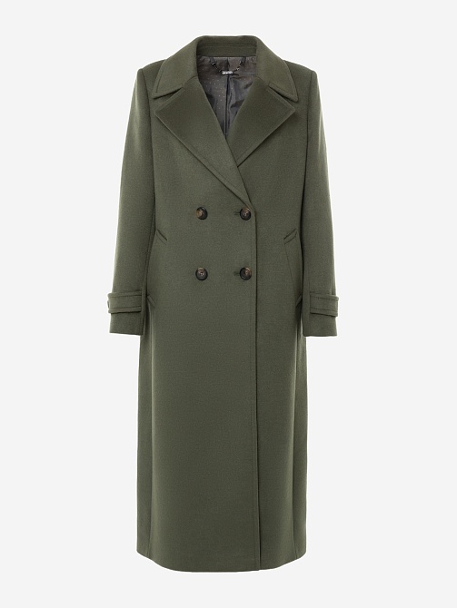 Шерстяное демисезонное пальто с мембраной