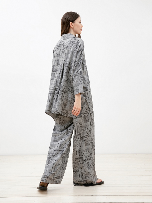 Рубашка женская свободная из 100% вискозы