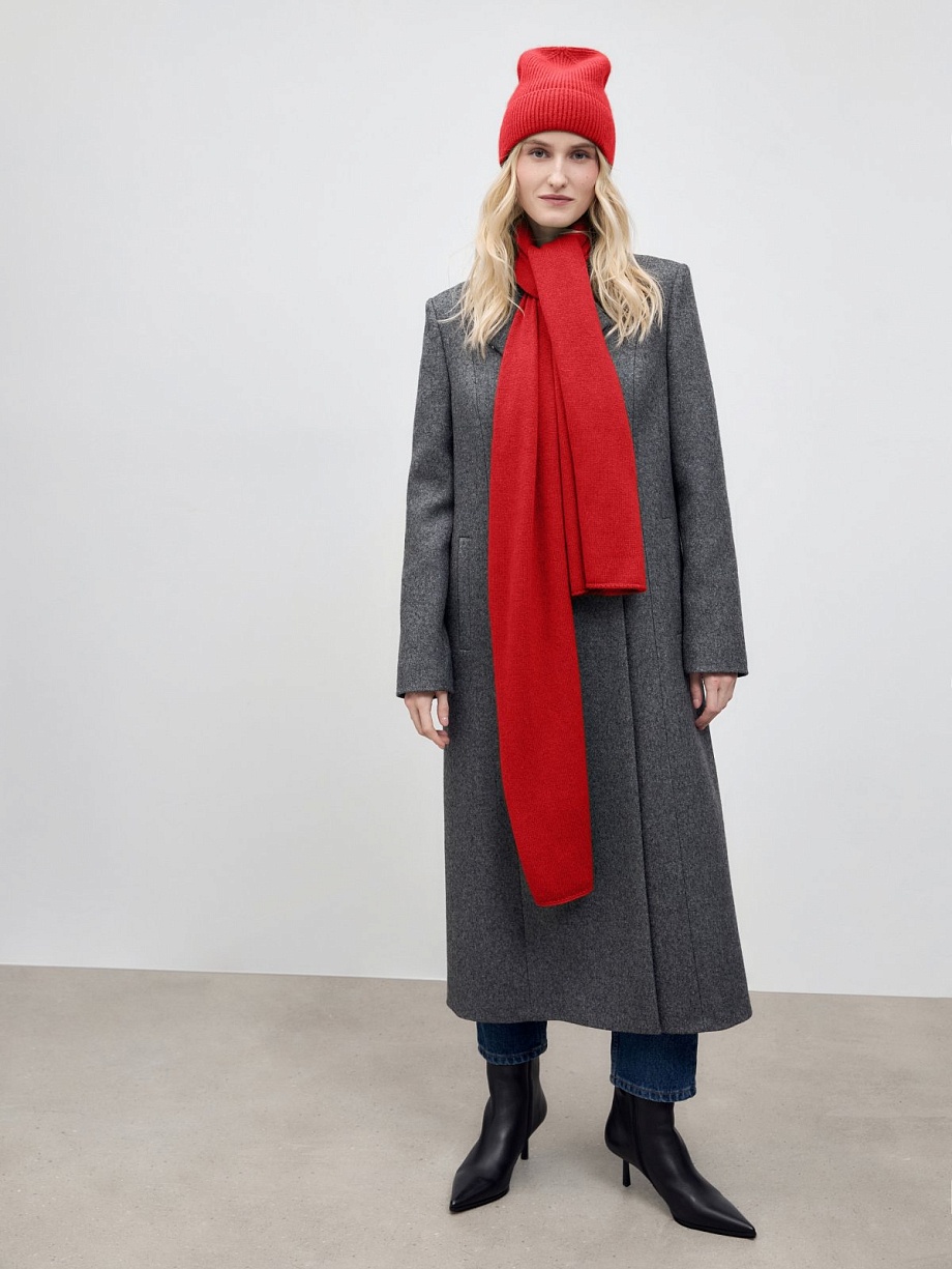 Шарф из мягкой пряжи с содержанием ангоры