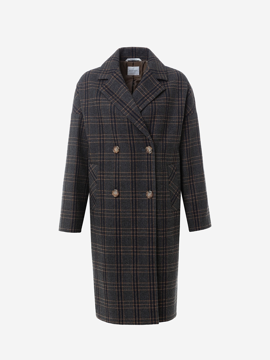 Пальто из шерсти с мембраной и утеплённой спинкой