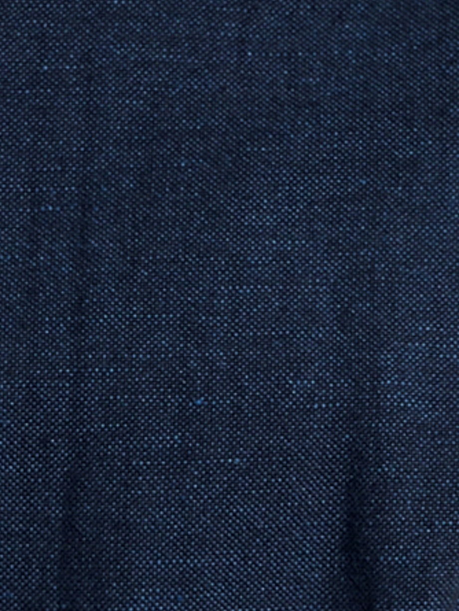 Приталенное платье из хлопка и льна