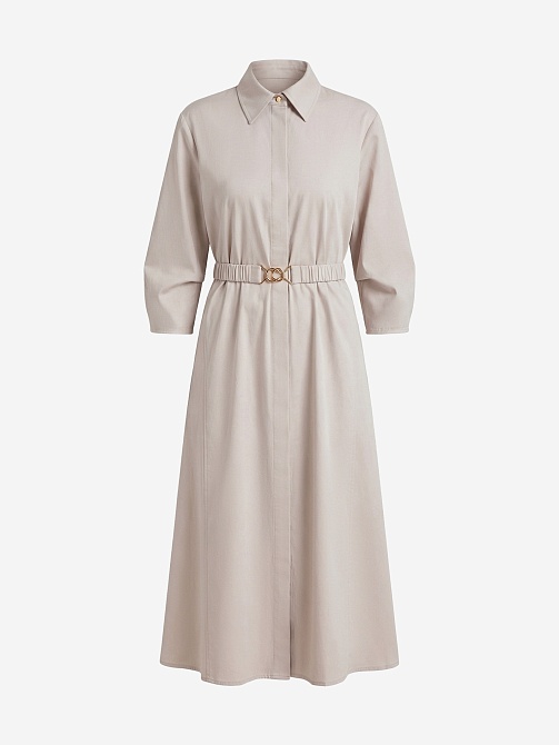 Платье-миди из хлопковой ткани