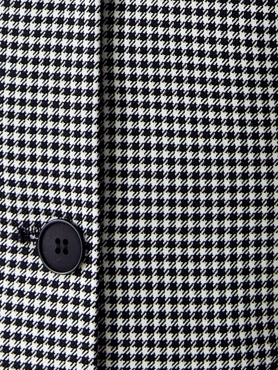 Приталенный жакет из костюмной ткани в принте "пье-де-пуль"