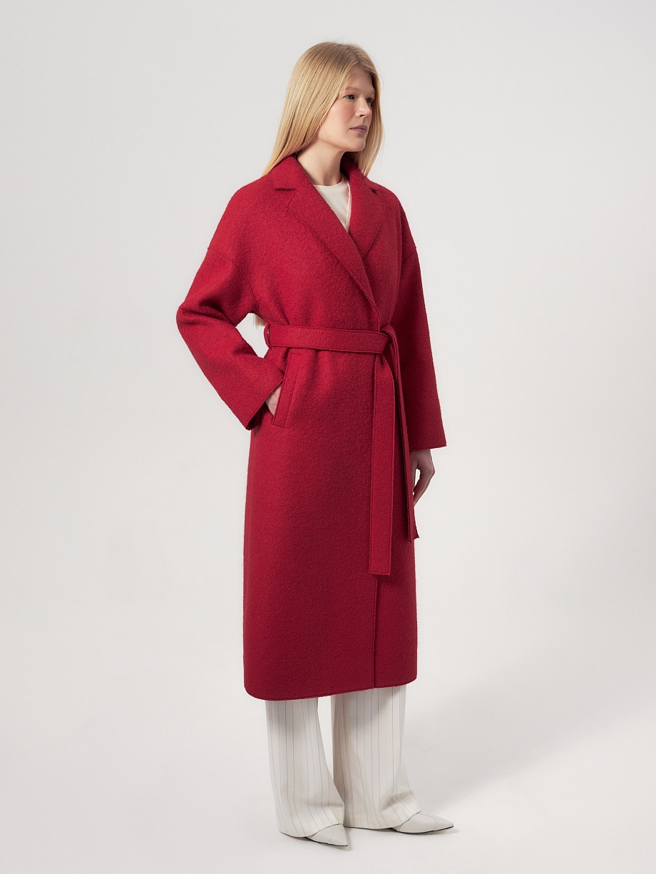 Демисезонное пальто из шерсти с мембраной