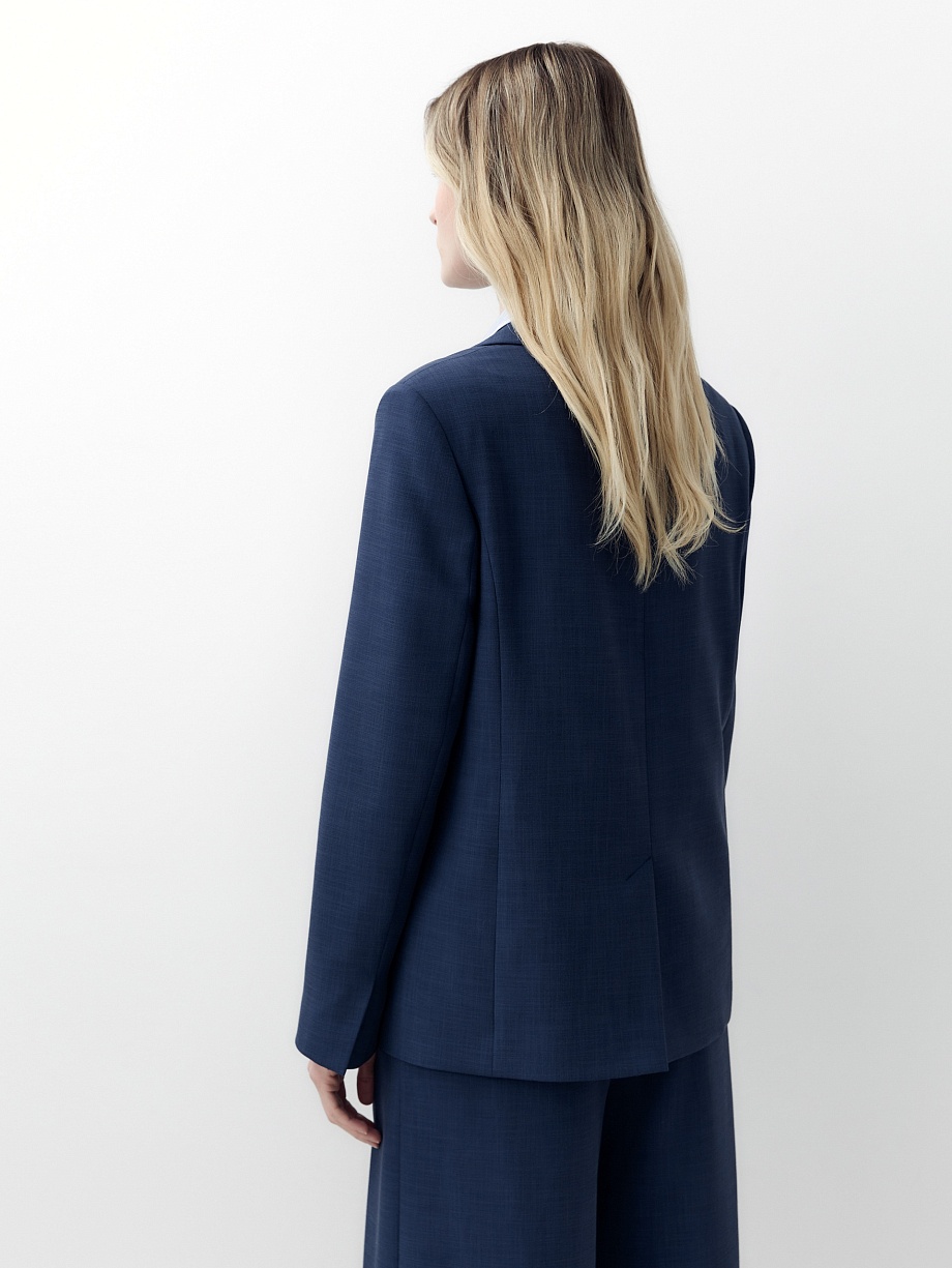 Удлиненный жакет из костюмной ткани с вискозой