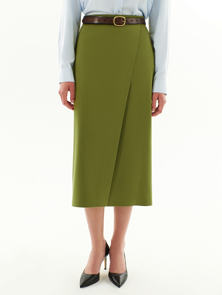 Юбка миди с имитацией запаха