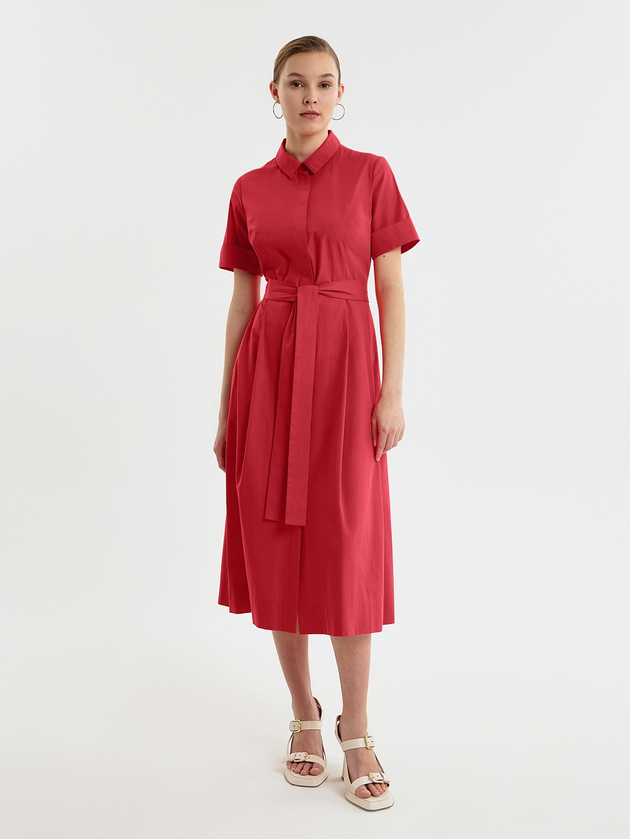Платье-рубашка из 100% хлопка