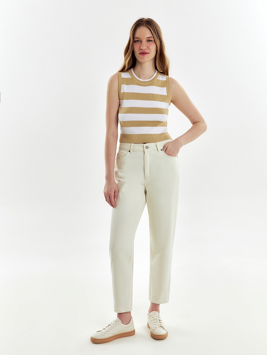 Прямые джинсы из 100% хлопка