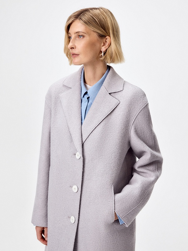 Пальто из шерсти с мембраной