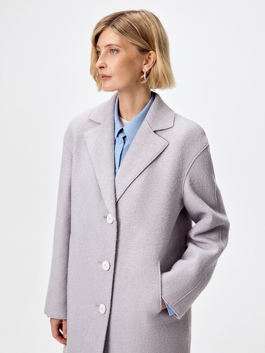 Пальто из шерсти с мембраной