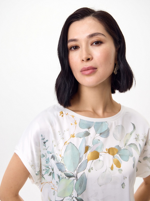 Блуза с принтом