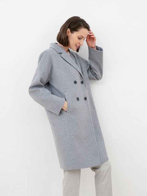 Шерстяное демисезонное пальто с мембраной