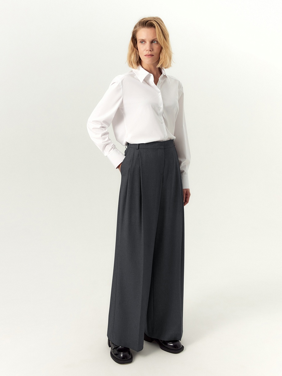 Брюки из костюмной ткани