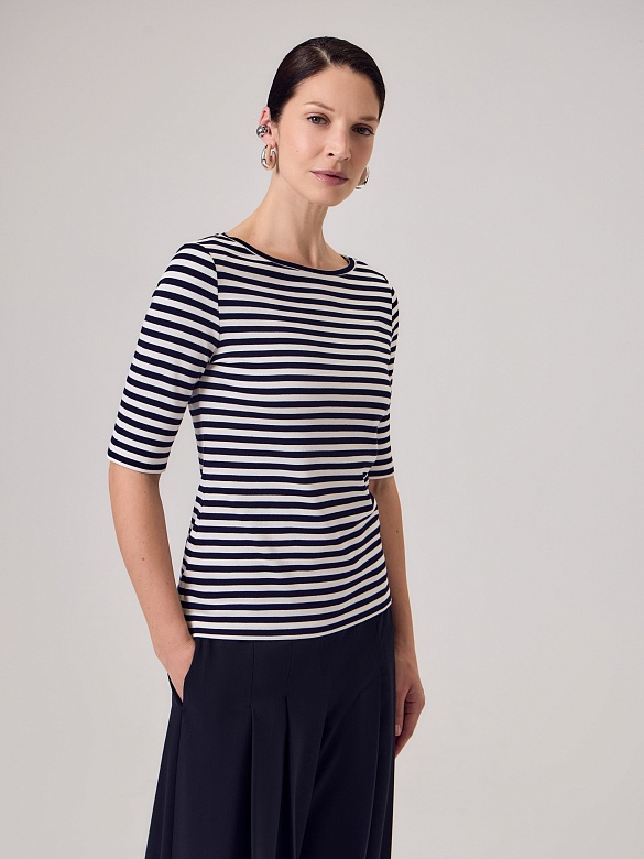 Трикотажный джемпер в полоску POMPA арт.3153540jr1990