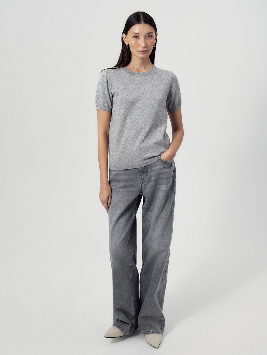 Джемпер из вискозы с люрексом 