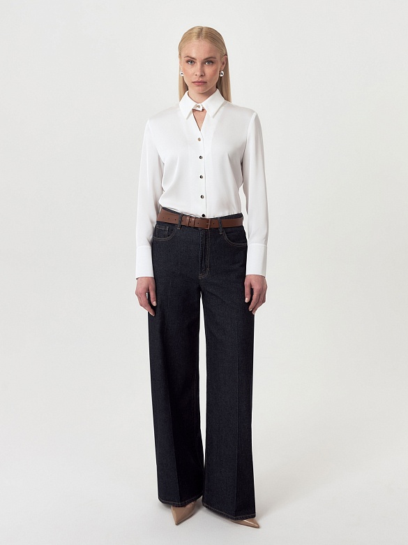 Блуза из атласа POMPA арт.3142880se0401