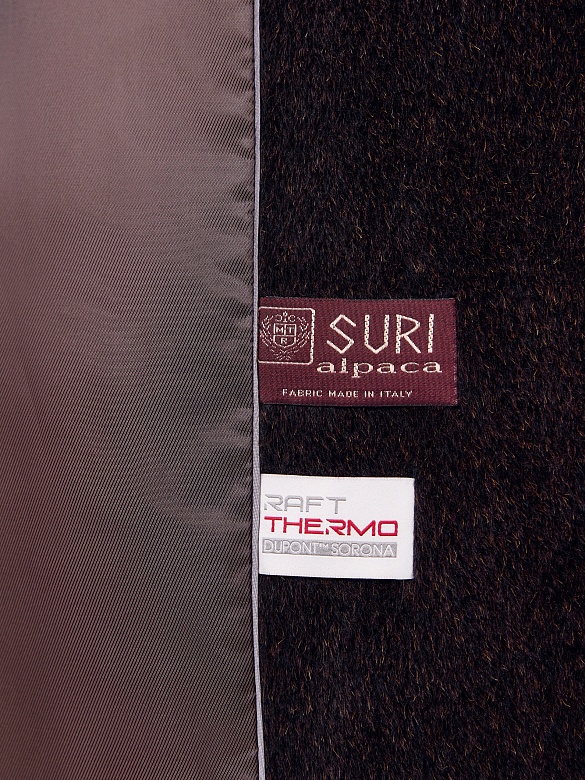 Пальто из шерсти Альпака Беби Сури с мембраной и утеплённой спинкой POMPA арт.1016552r90083