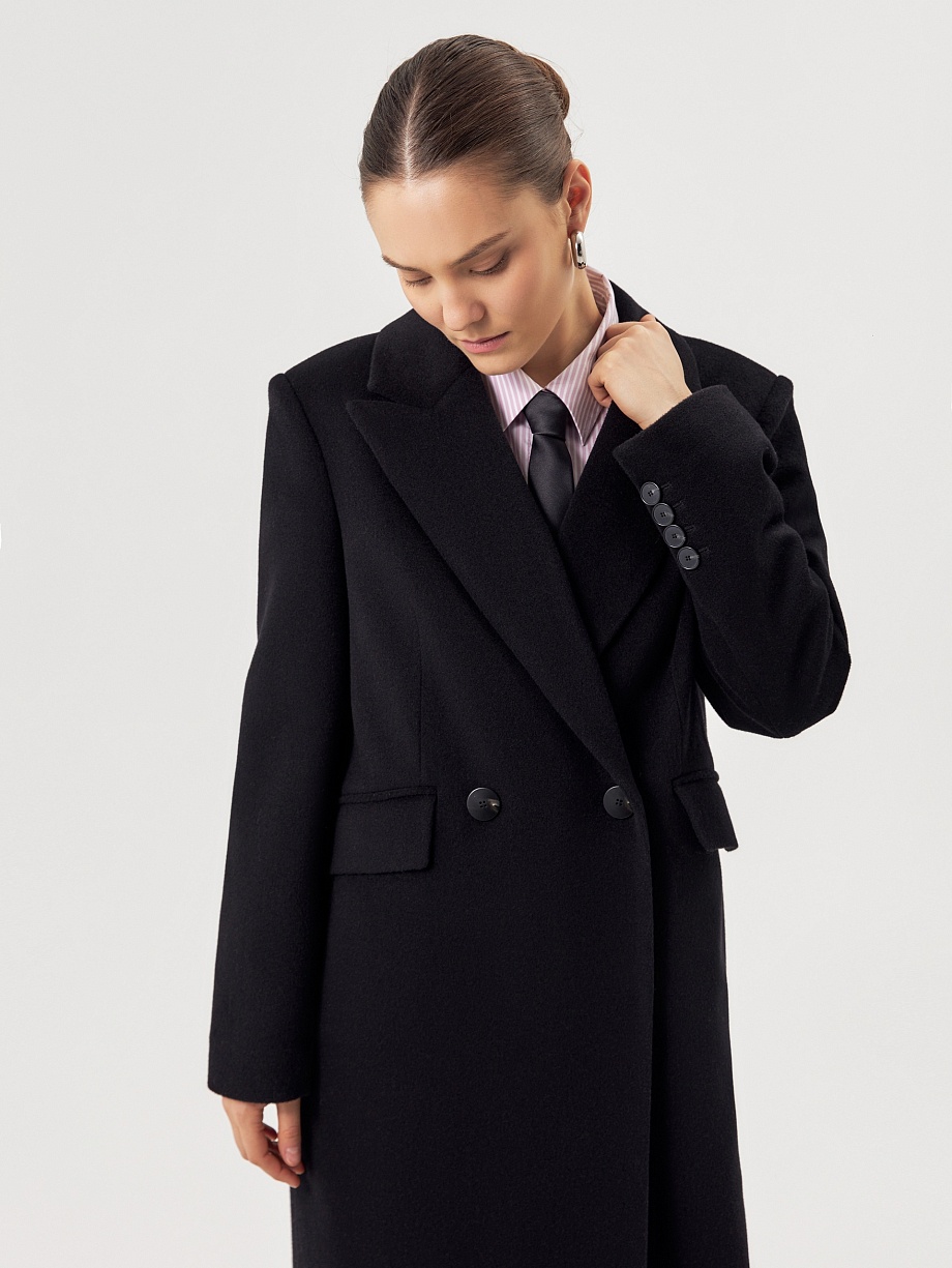 Пальто с мембраной из премиальной шерсти