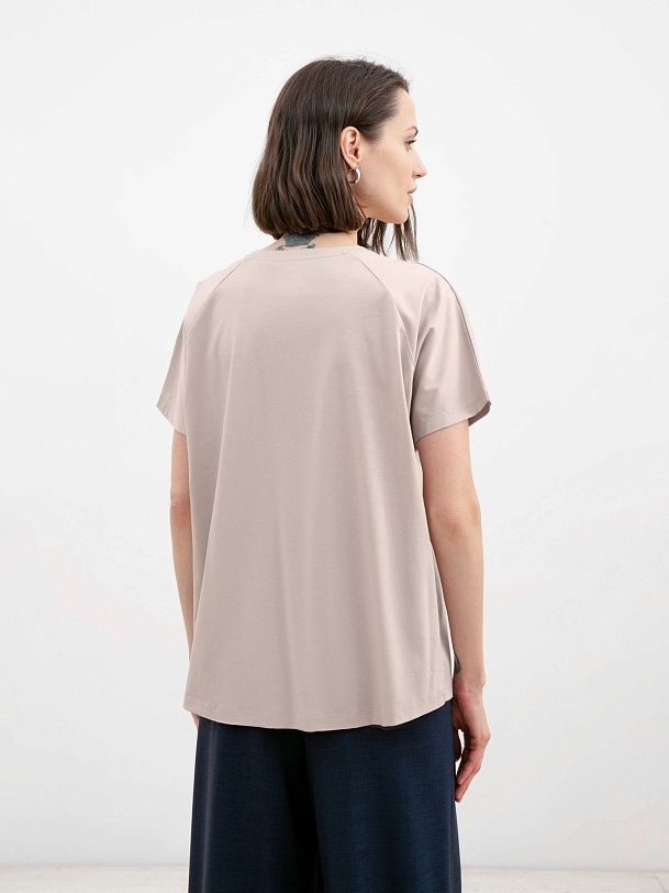 Футболка женская базовая из 100% мерсеризированного хлопка