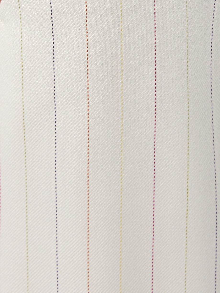 Прямые свободные брюки в полоску