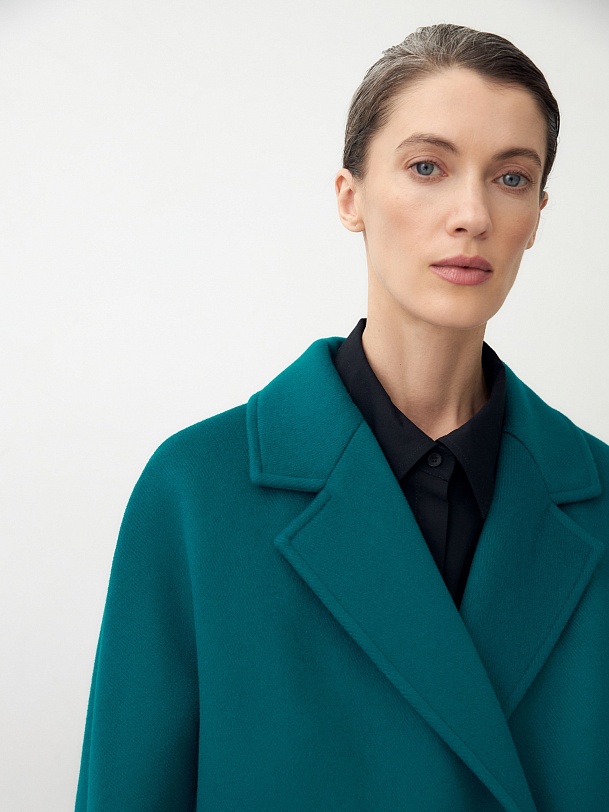 Шерстяное пальто с мембраной