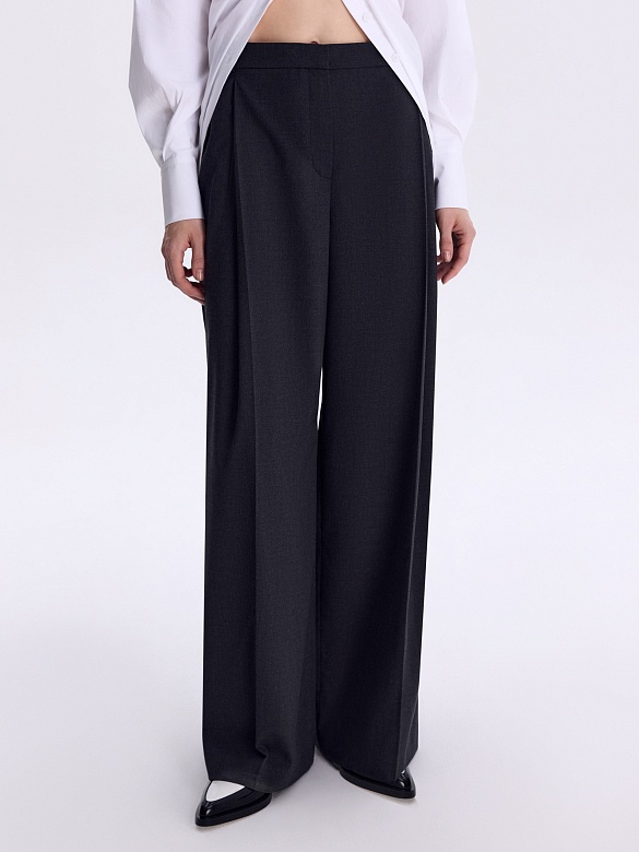 Брюки из костюмной ткани POMPA арт.7111090ab0391
