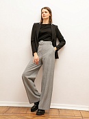 Брюки женские серые в клетку POMPA арт.1119311bc0398