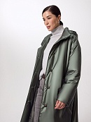 Пальто из непромокаемой плащёвой ткани с капюшоном POMPA арт.1015160i10041