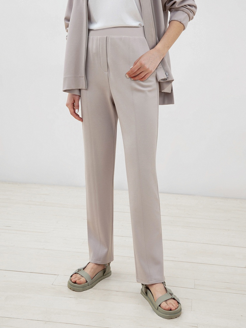 Серые женские трикотажные брюки POMPA арт.3461160sg1091