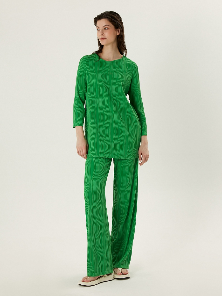 Трикотажная туника из фактурного тенселя