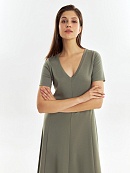 Трикотажное платье с коротким рукавом POMPA арт.4166020jr0641