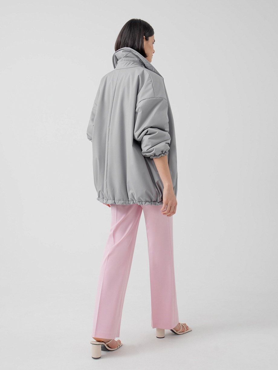 Однобортная объемная куртка с мембраной