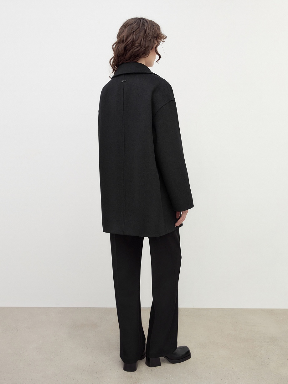 Шерстяное полупальто с мембраной