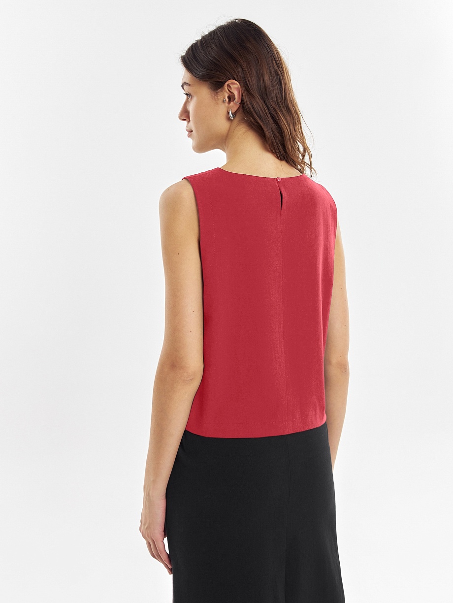 Топ из льна и хлопка