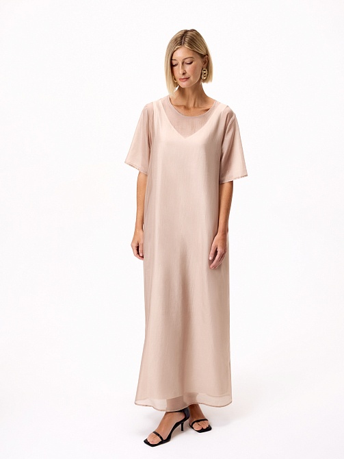 Двухслойное платье-футболка