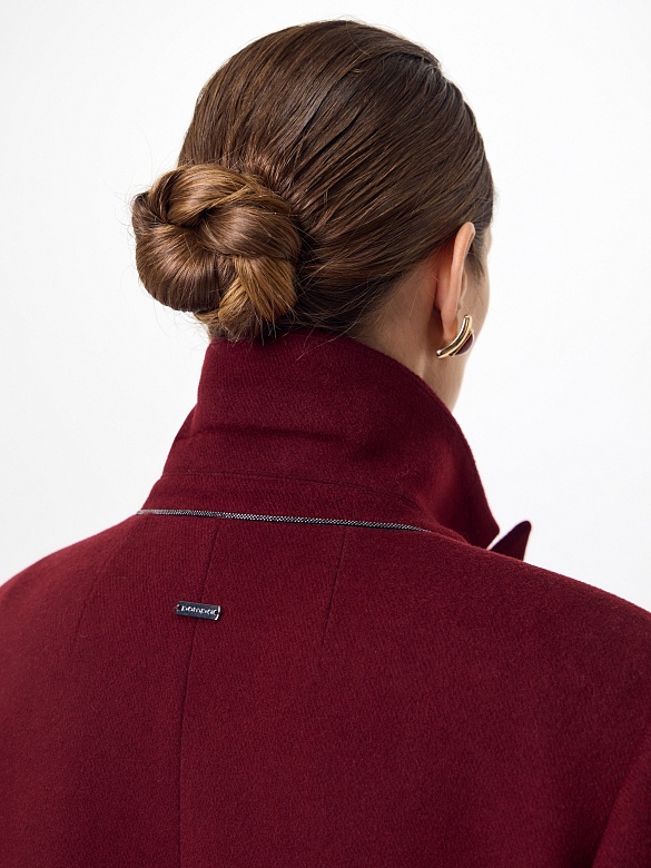 Пальто из шерсти с мембраной и утеплённой спинкой POMPA арт.1015935p90012