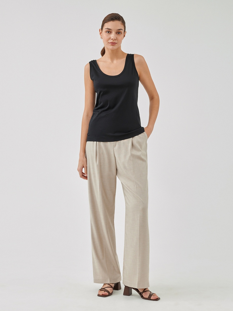 Топ из 100% мерсеризированного хлопка