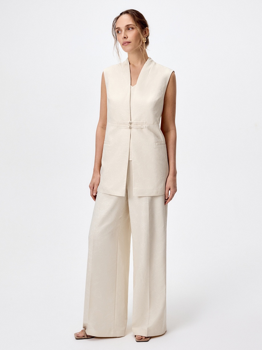 Брюки клёш из вискозы