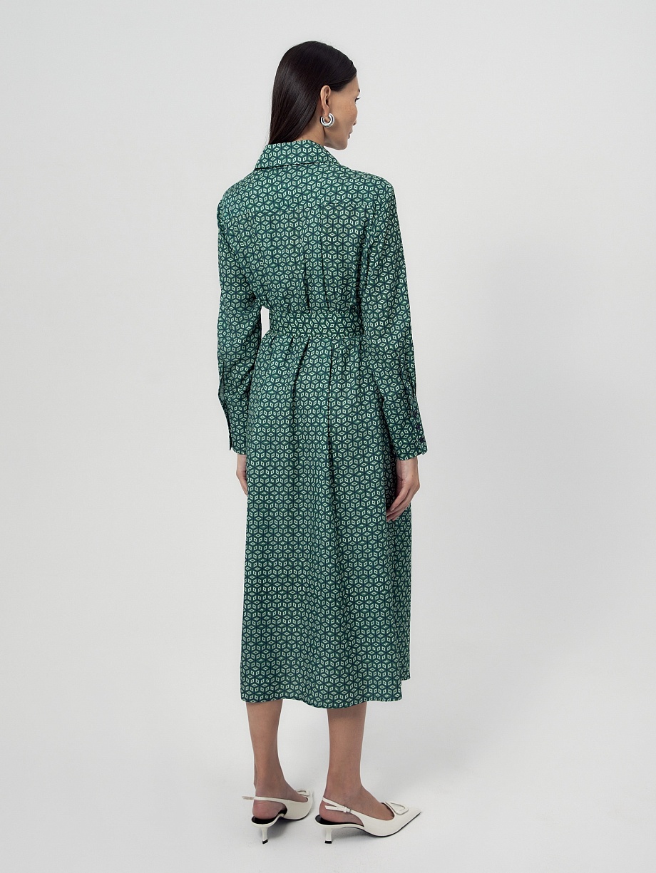 Платье-рубашка из 100% вискозы