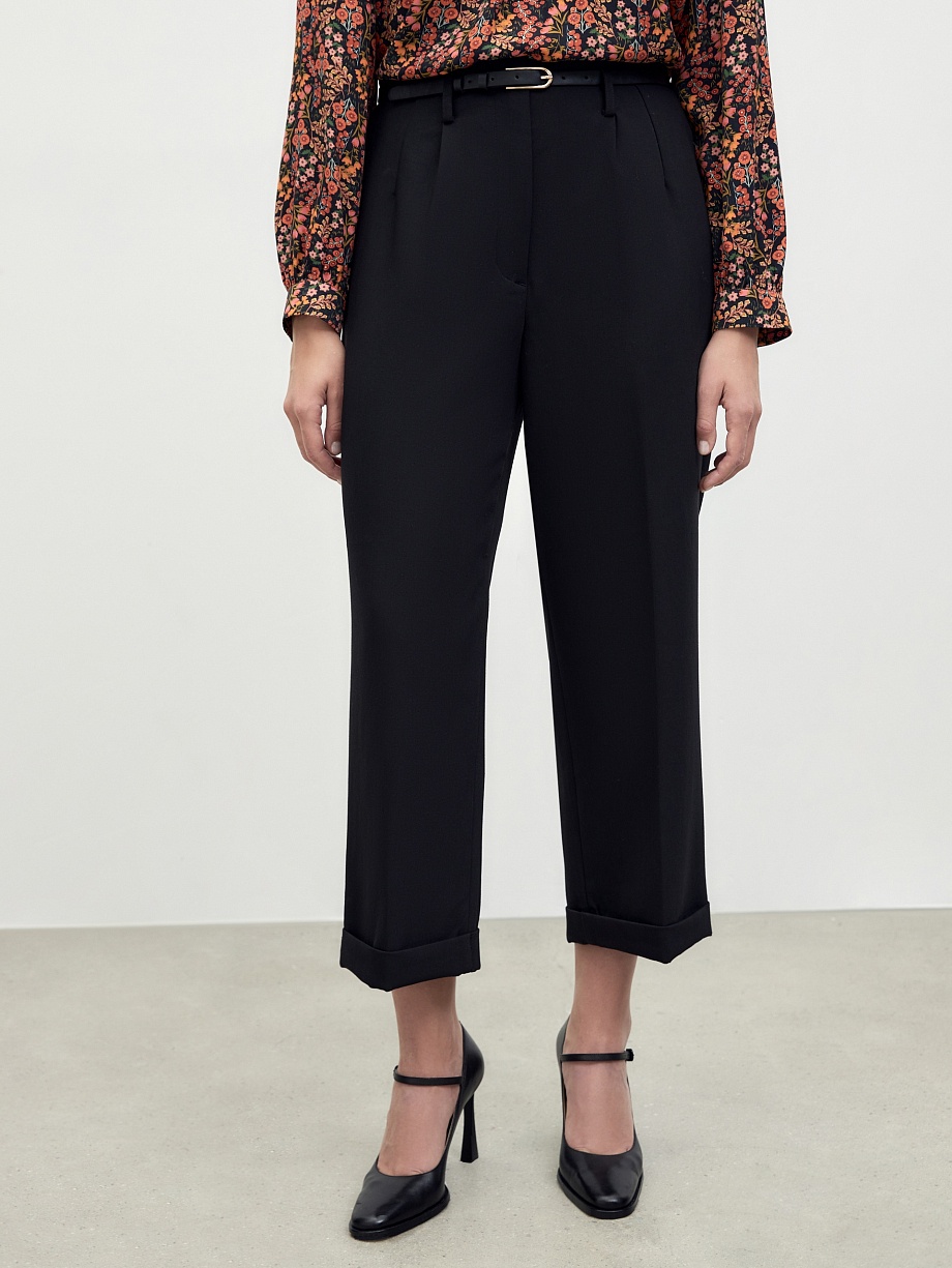 Широкие брюки из костюмной ткани