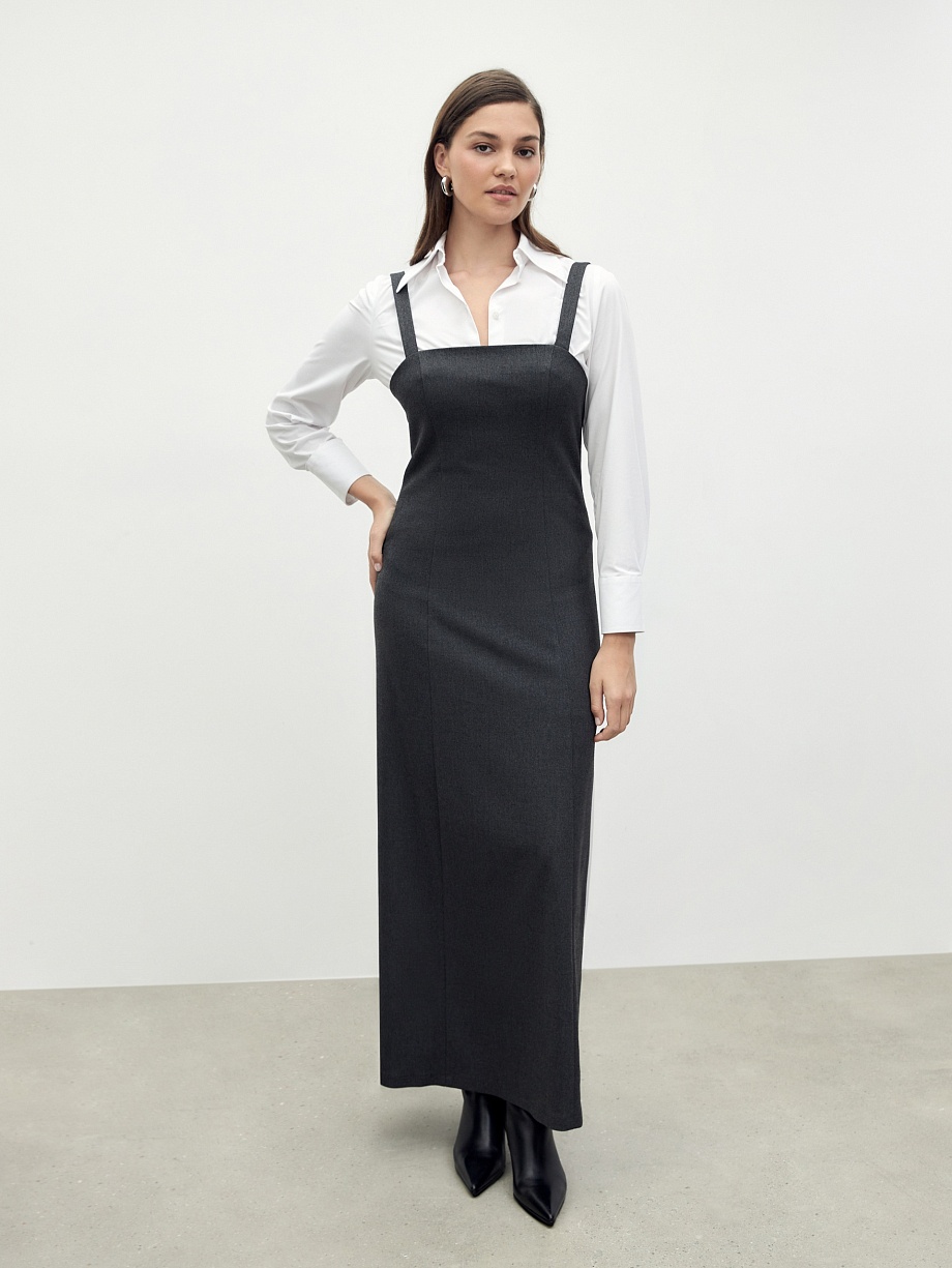 Сарафан из костюмной ткани 