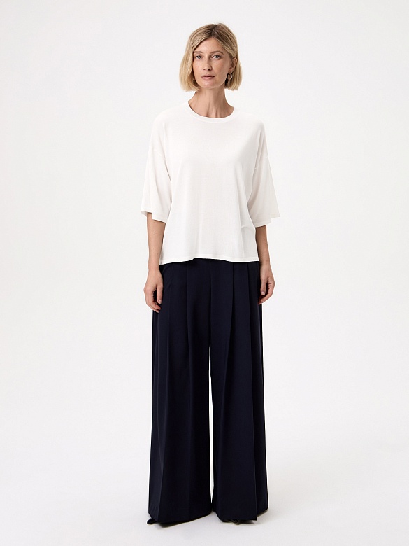 Джемпер из тенсела и шелка POMPA арт.3217831kn0901