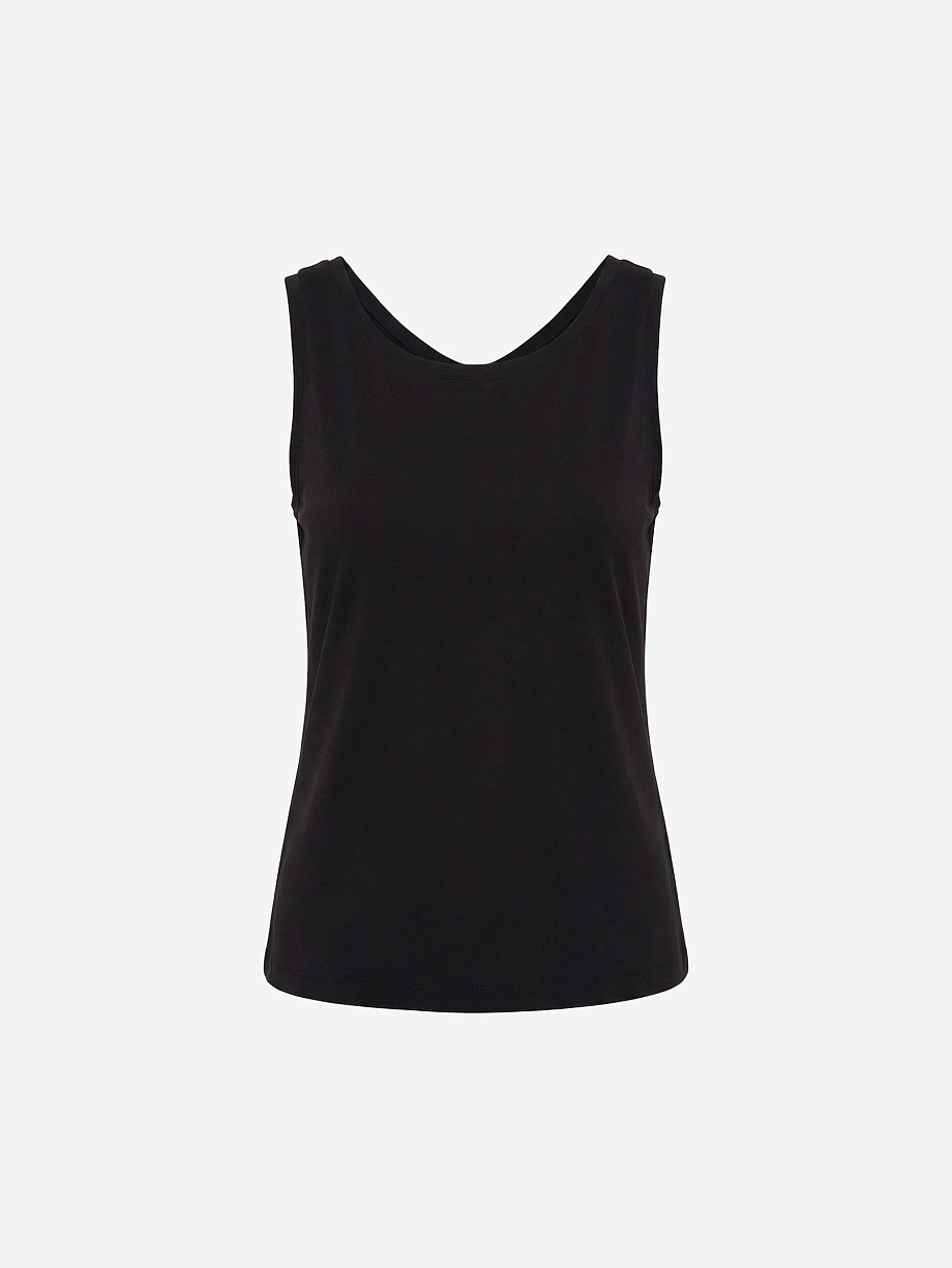 Базовый топ из 100% мерсеризированного хлопка