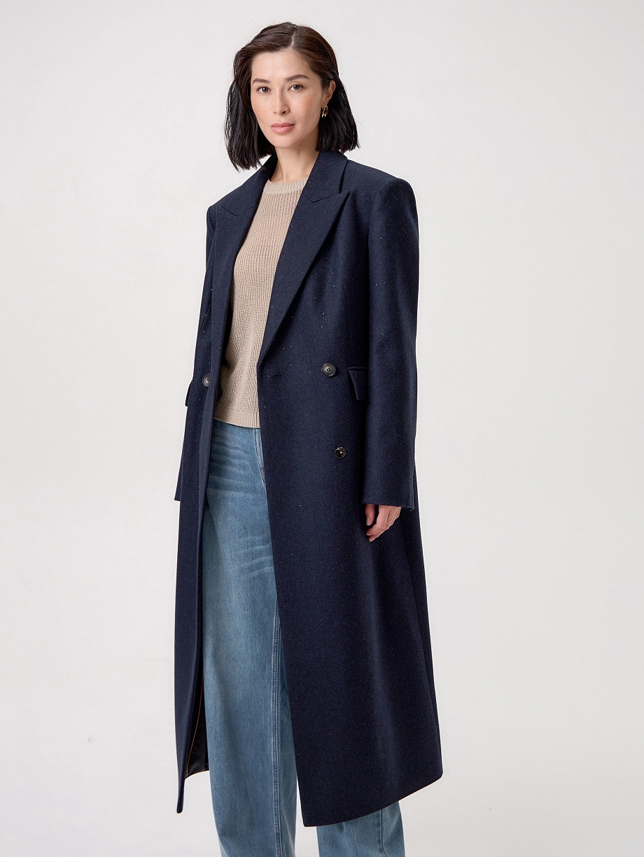 Пальто из шерсти с мембраной