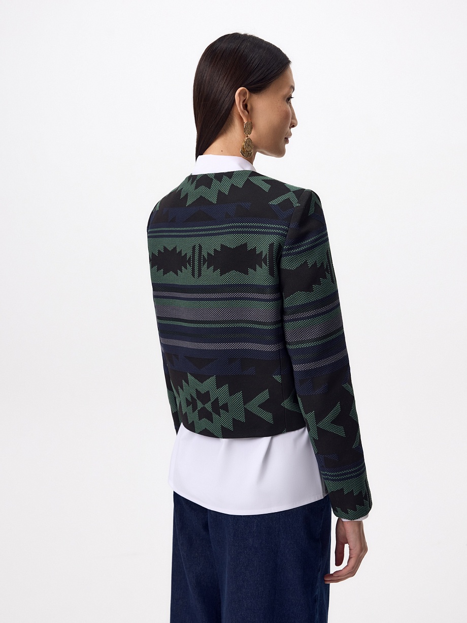 Жакет из жаккарда