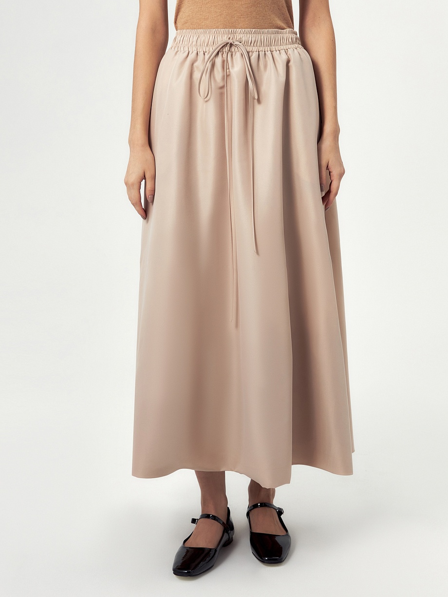 Юбка-баллон из атласа