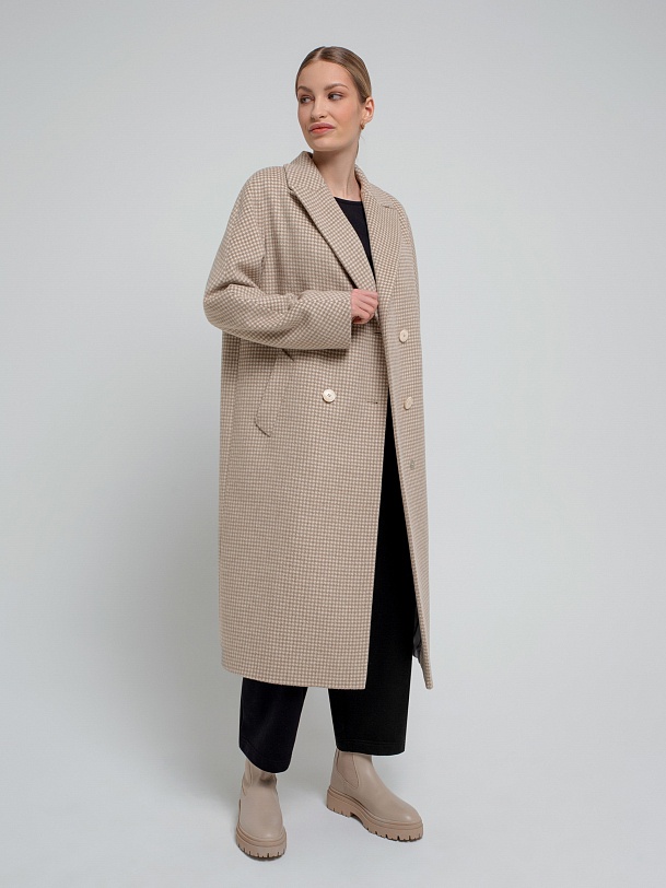 Пальто двубортное демисезонное с мембраной