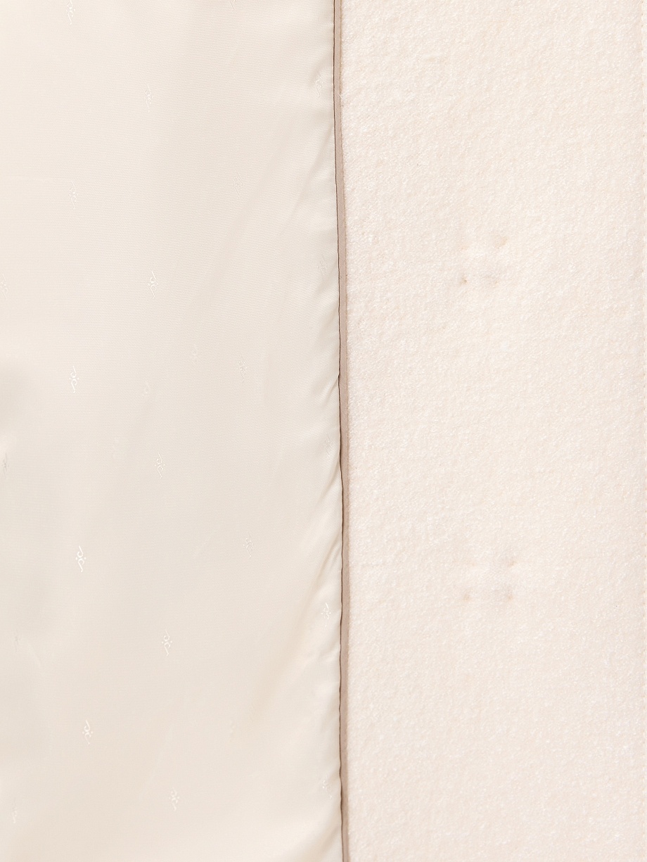  Пальто с мембраной из вареной шерсти с пайетками