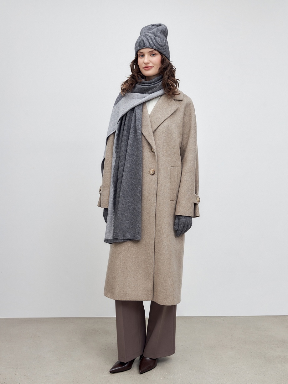 Мягкий шарф с шерстью и ангорой